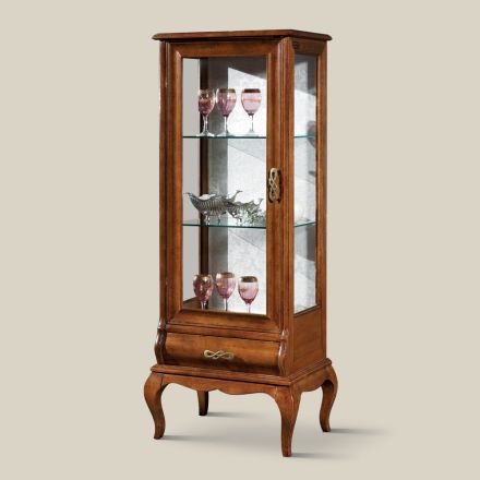 غرفة معيشة فاخرة من خشب الجوز الكلاسيكي، صنع في إيطاليا - هاستينجز Viadurini